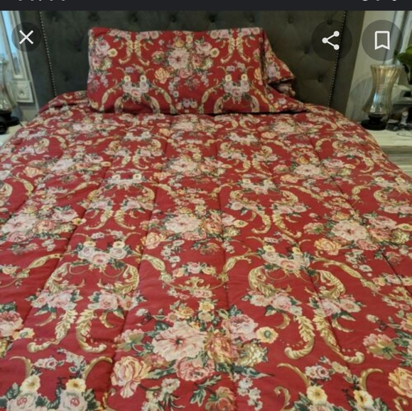 Ralph Lauren Bedding Ralph Lauren Comforter Red And Green Queen Sz